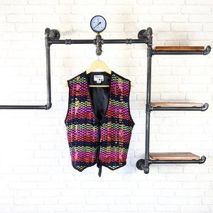 Winnie & Joe Vintage Boho Southwestern Vest Pink